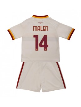 Otroški Nogometna dresi replika AS Roma Donyell Malen #14 Gostujoči 2026-27 Kratek rokav (+ hlače)